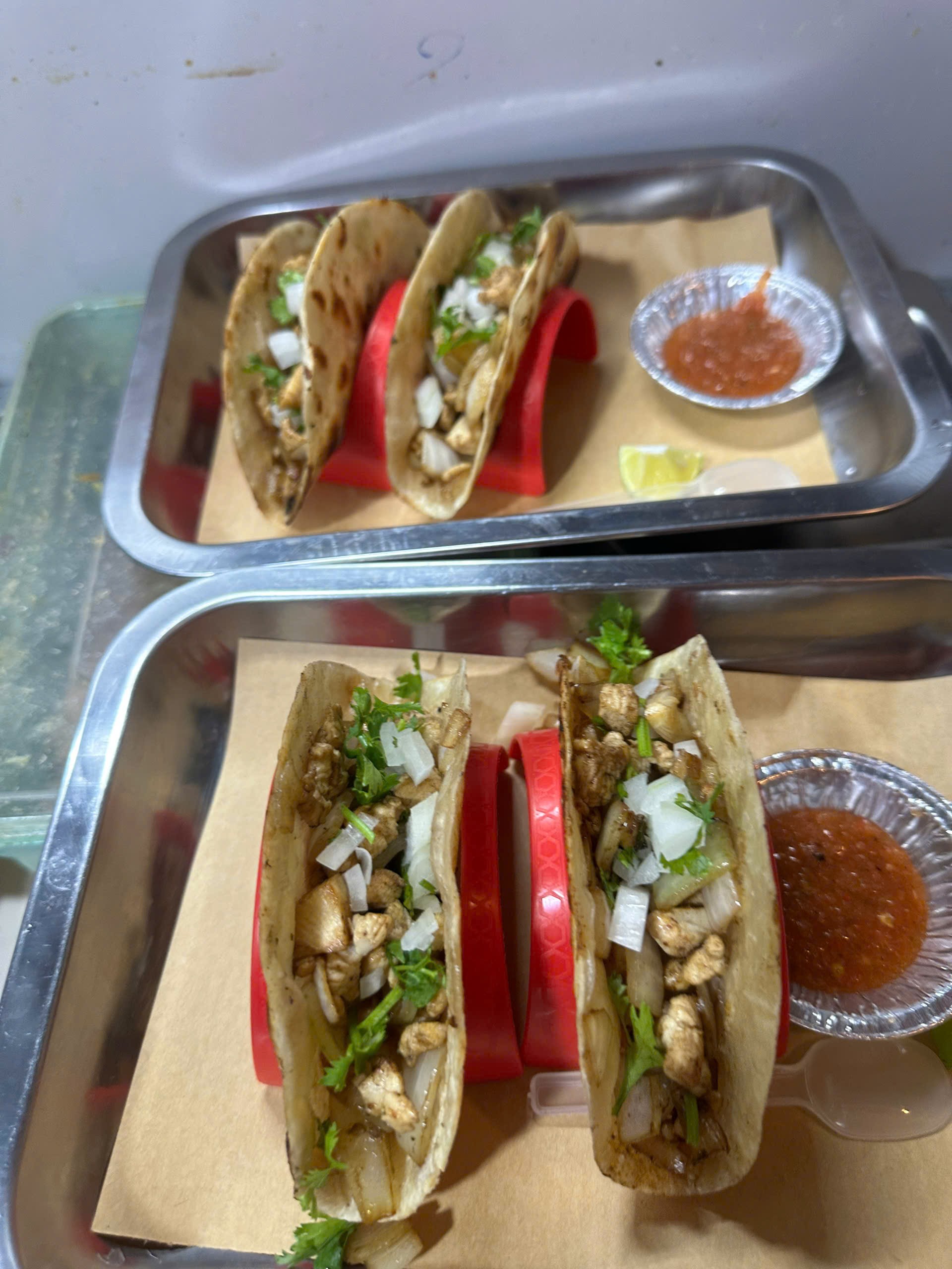 Tacos on grill